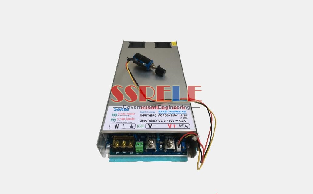 Newest AC100-240V to 1000W 0-150VDC Adjustable PFC Power Supply